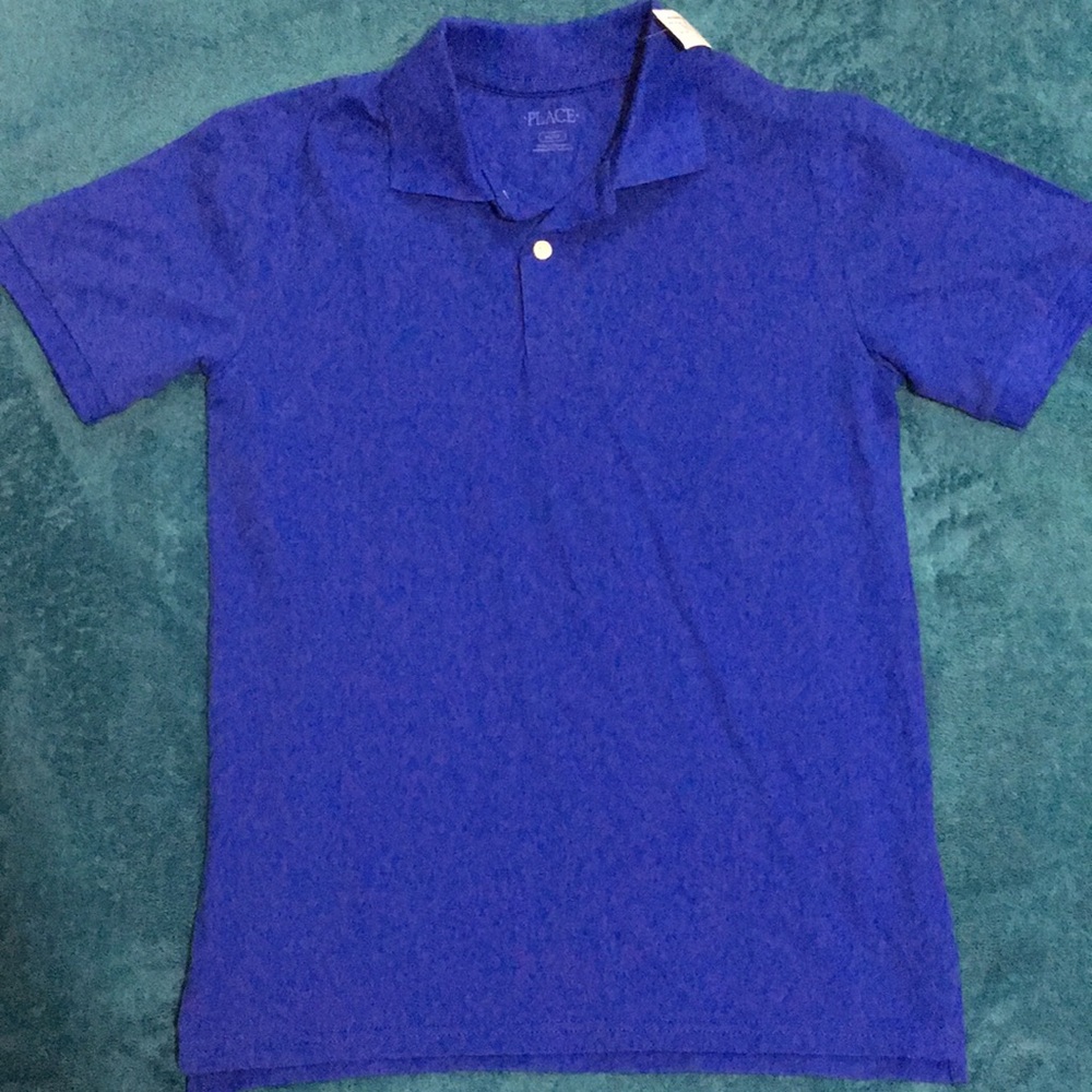 ! NWT ! Renew Blue Color Collard Short Sleeve Shirt